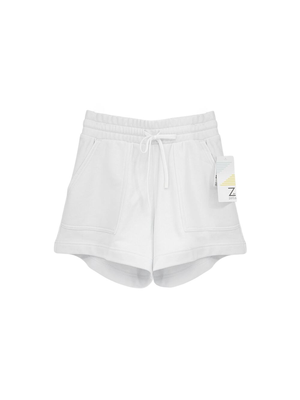 Z by ZELLA Level Up Terry Shorts in White XS - Picture 1 of 9